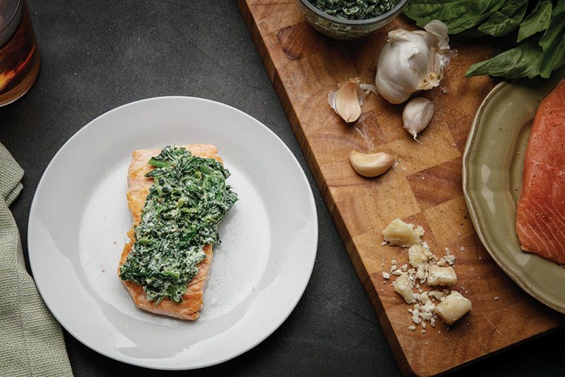 Salmon Florentine Health Quest Cookware